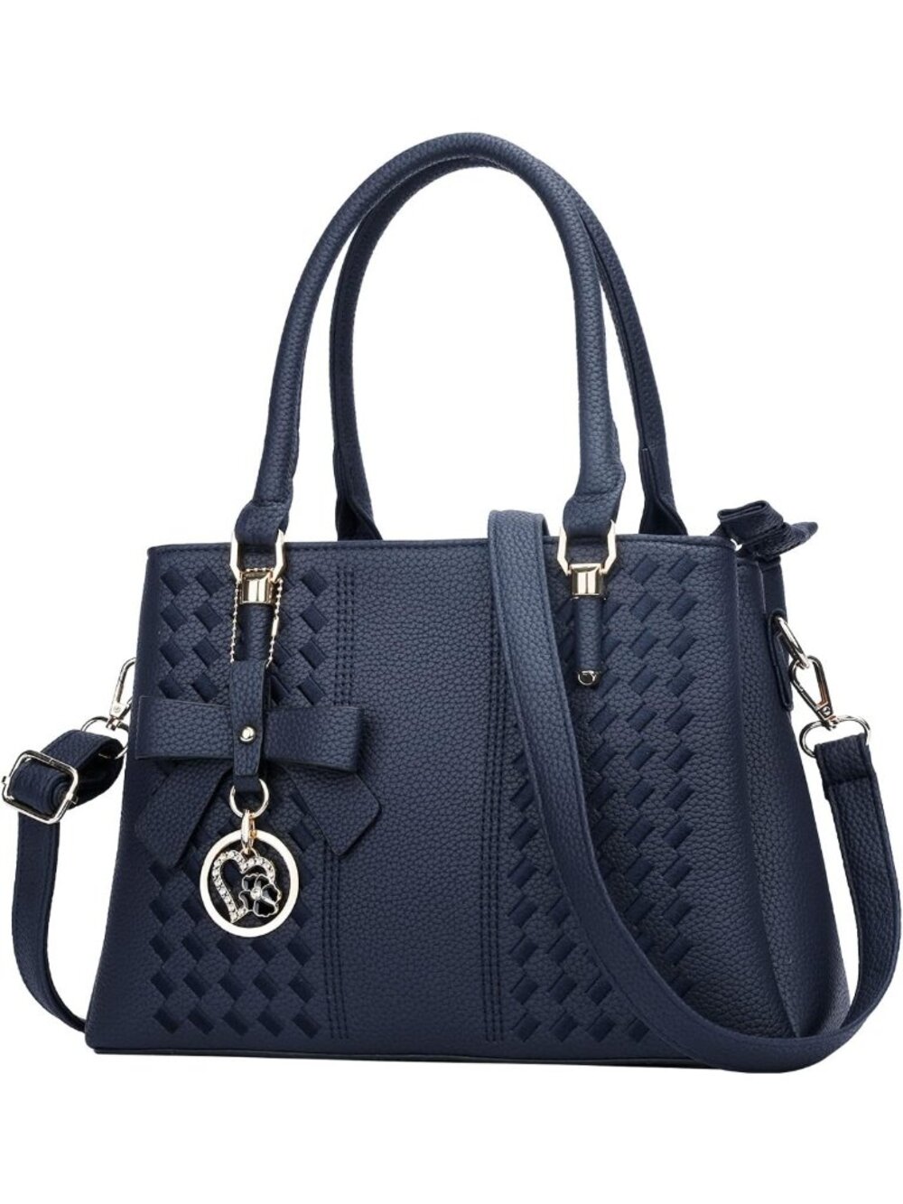 Stylish PU Leather Top Handle Satchel Bag for Women - Chic Purses & Handbags